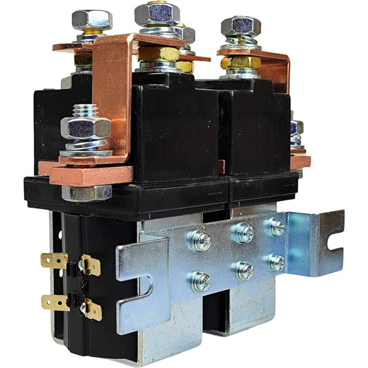 Solid Spare SW202 48V Reversing Solenoid Contactor for Albright Electric Vehicle 400A