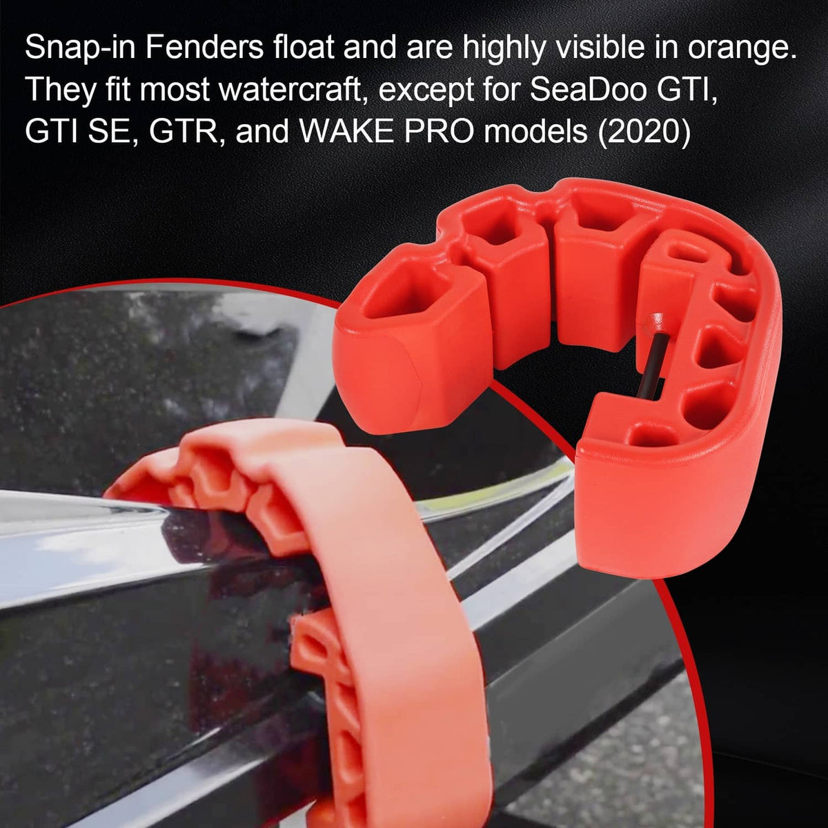 Solidspare 2X Anti Crash Buffer Bumpers Fenders For Sea-Doo GTX FishPro 295100729 295100418