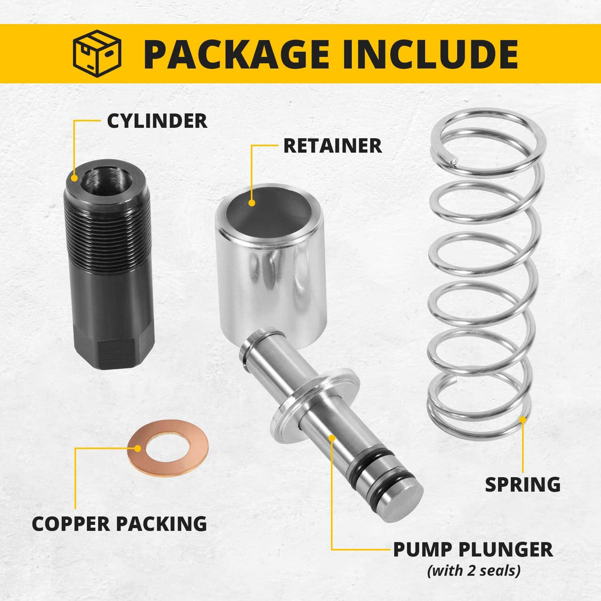Solidspare Replacement Pump Piston fits Harbor Freight-Costco-Arcan-Matco 3 & 3 1/4 t. jack