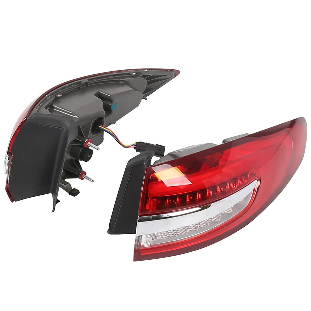 Solid Spare LED Left & Right Tail Lights Lamps Assembly For 2017-2020 2018 2019 Ford Fusion