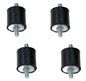 (4) Rubber Isolation Mounts for Air Intake Anti Vibration Dampner Cold Short Ram