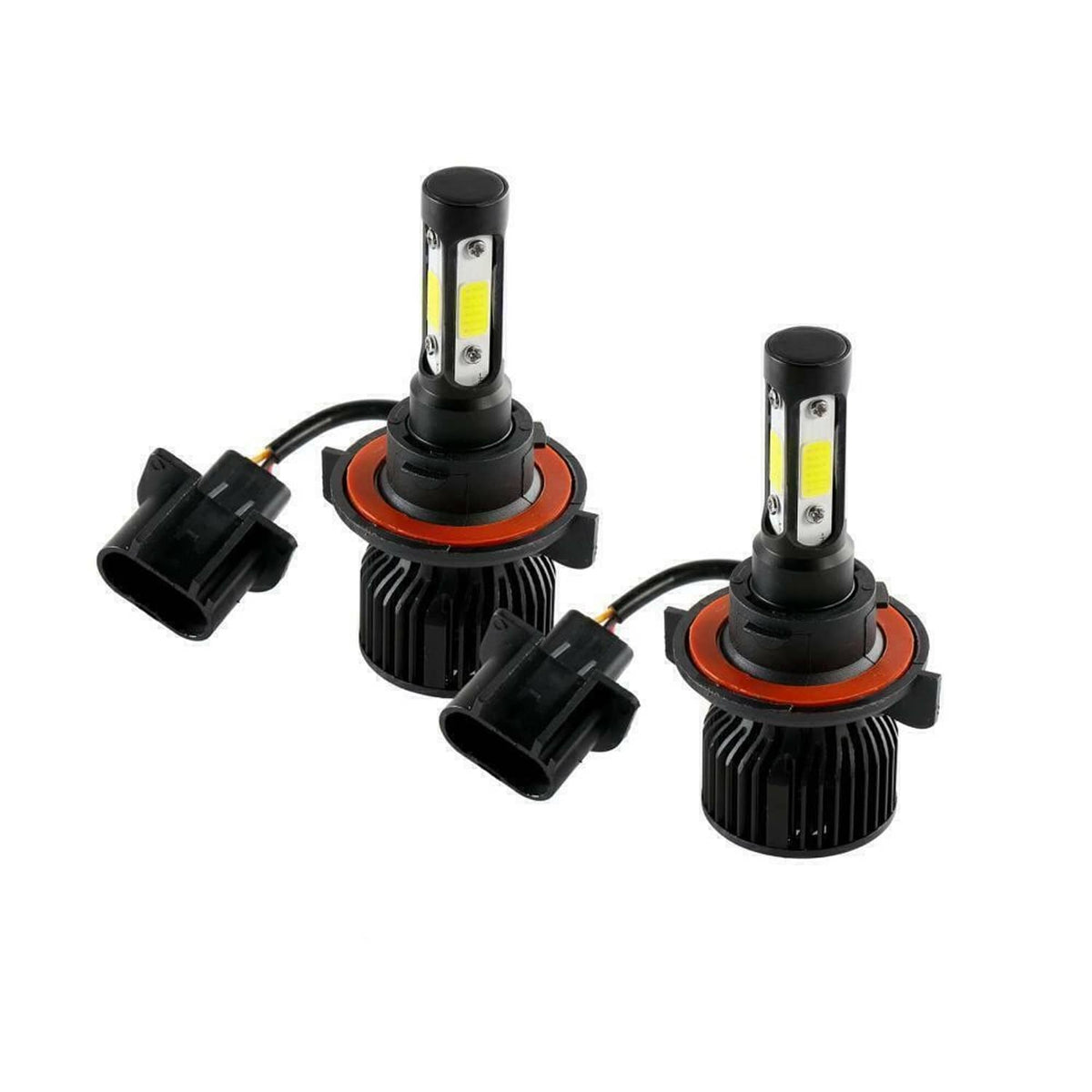 Solidspare 4-Sides H13 9008 LED Headlight Bulb for 2004-2014 Ford F-150 High Low Beam 6000K