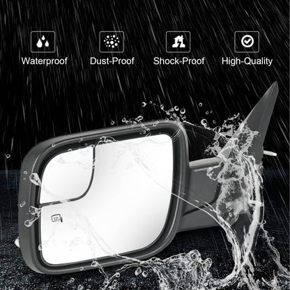 Solidspare Driver Side Heated Mirror w/ Puddle Light Power 7Pin For 2016-2019 Ford Explorer