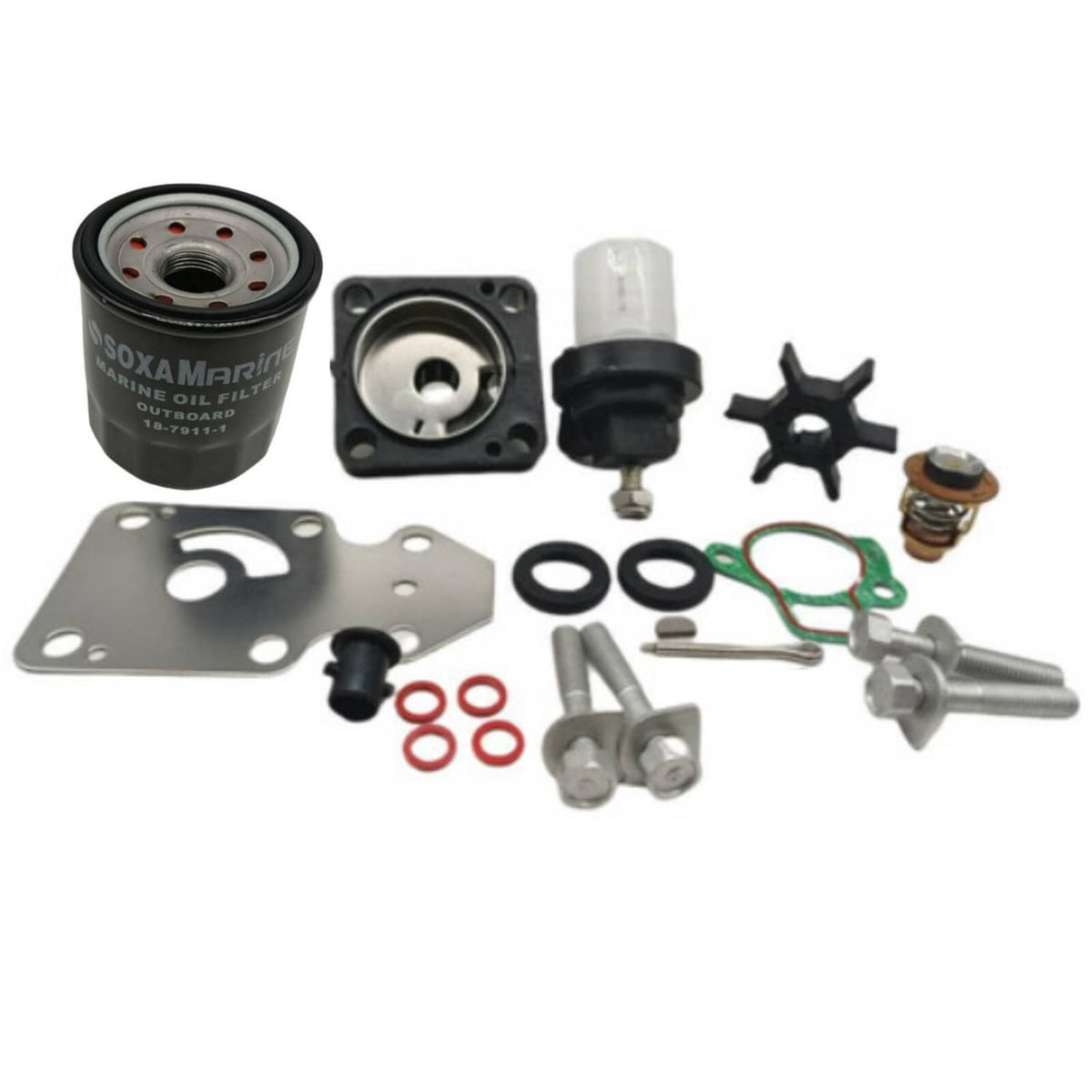 Solid Spare Maintenance Service Kit For Yamaha 4-Str 9.9/15HP F9.9C F15A Outboard 63V-W0078
