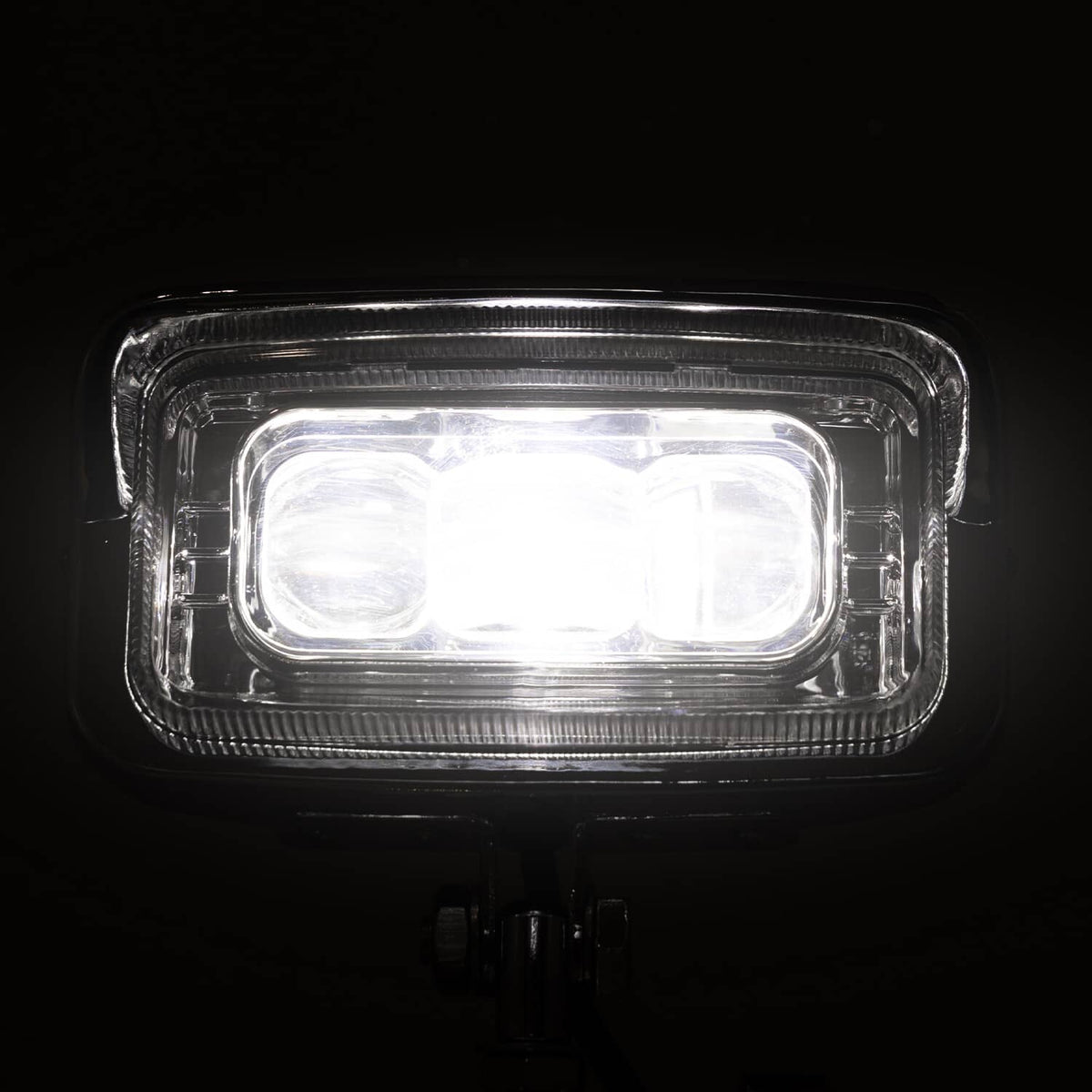Solidspare Universal 10mm Front Motorcycle Square Headlight For Harley Honda Suzuki Chopper