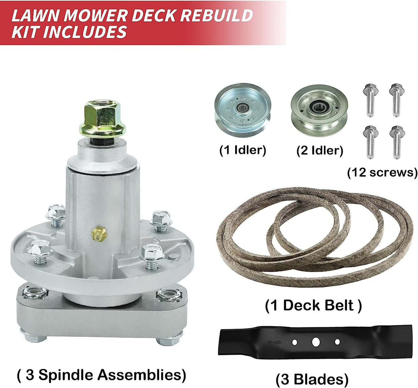 48" DECK REBUILD KIT JOHN DEERE L120 L130 GY20050 GY20996 L2048 L2548 GX21833