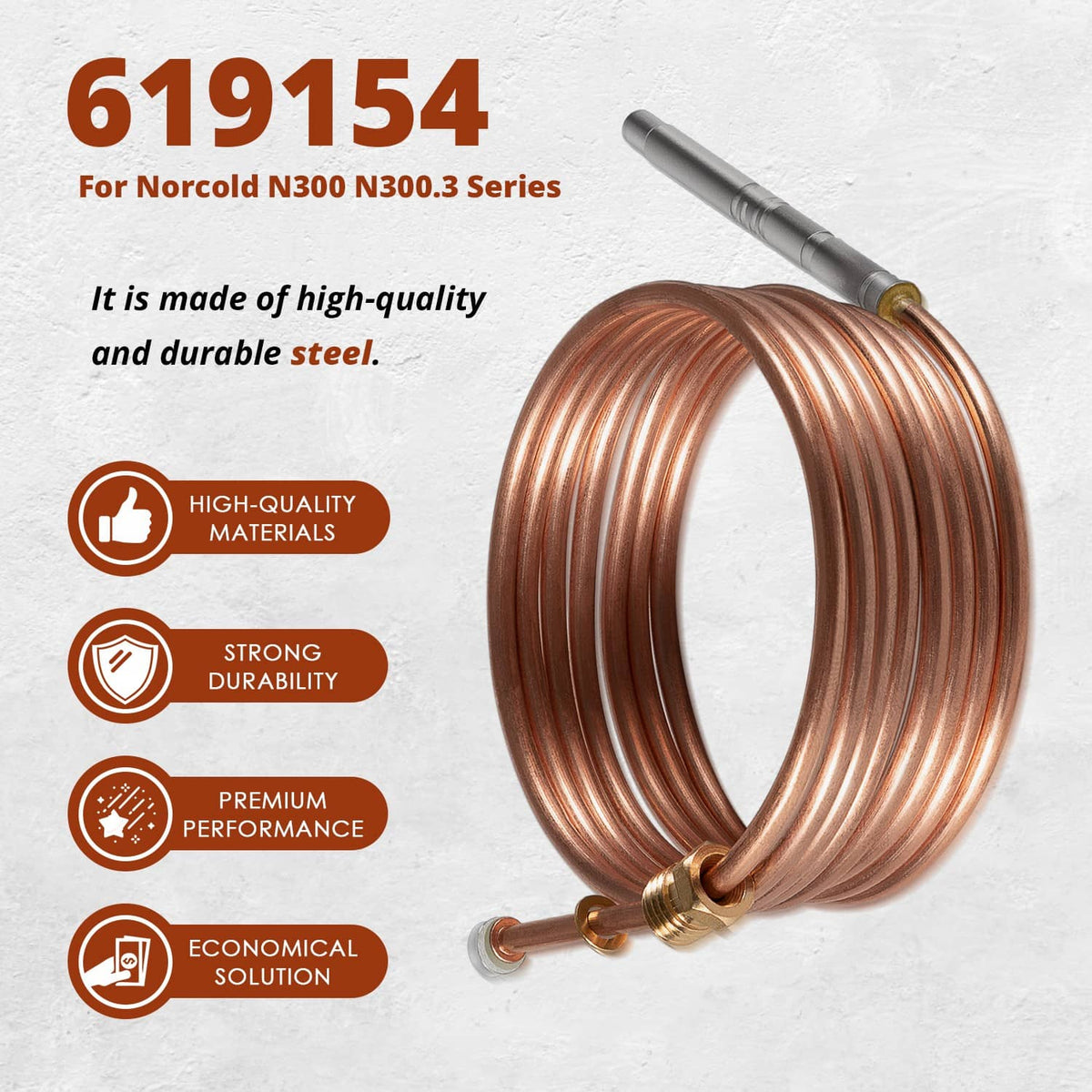 Solidspare For Norcold 619154 N300 Series Refrigerator Replacement Thermocouple 2 Way 3 Way