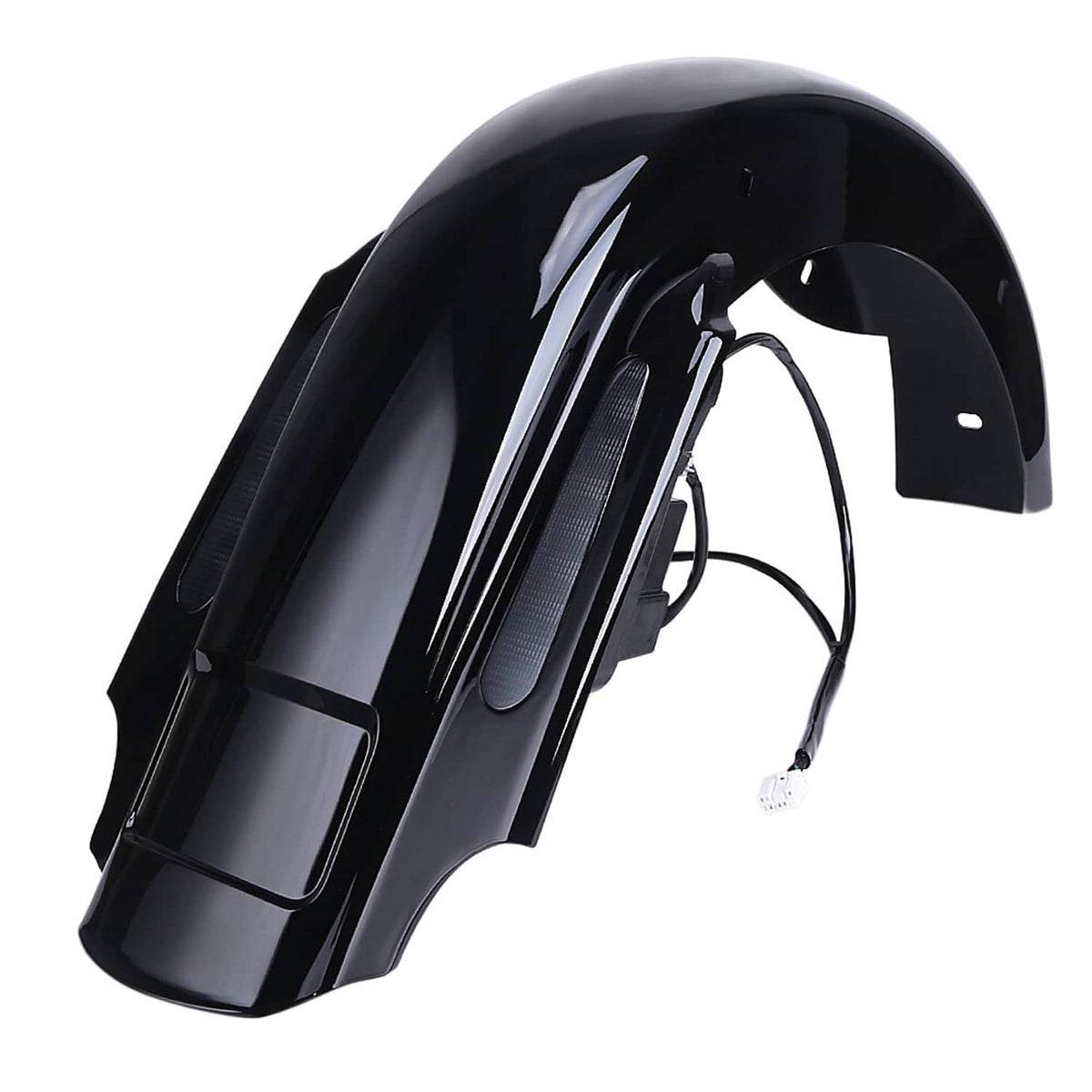 Solidspare 4" CVO Rear Fender Stretched Extended Fit for Harley Touring 1993-2008 LED Light