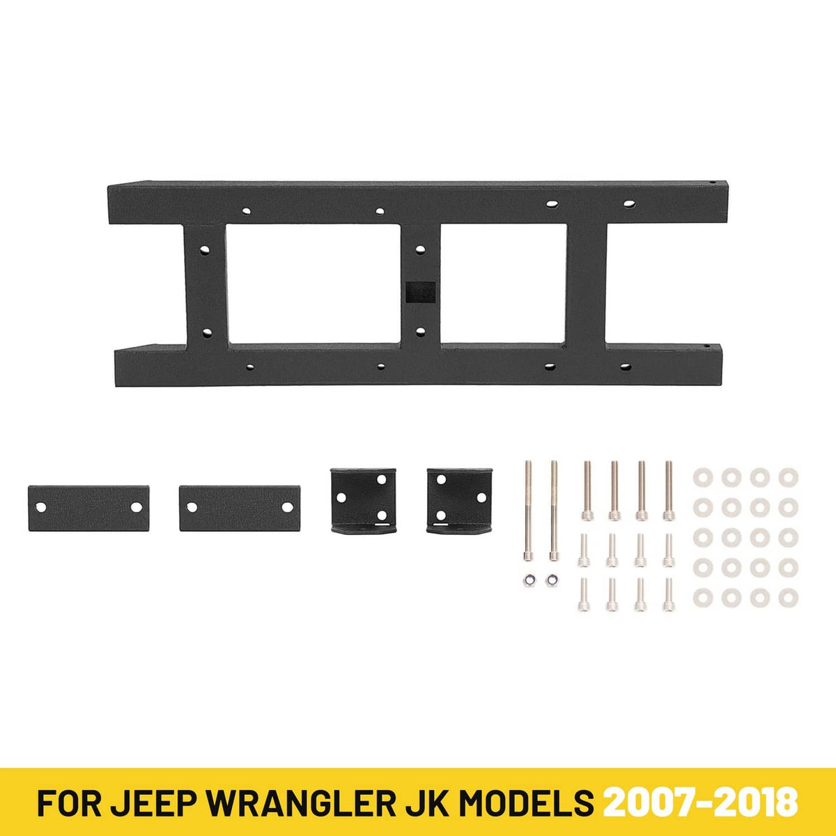 Solid Spare For Jeep Wrangler JK 07-18 Steel Rear Door Hinge Tailgate Reinforcement Kit