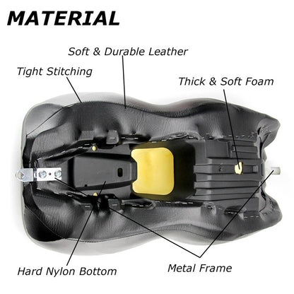 Solidspare Driver Passenger Seat For Harley Touring Electra Glide Classic 1997-2007
