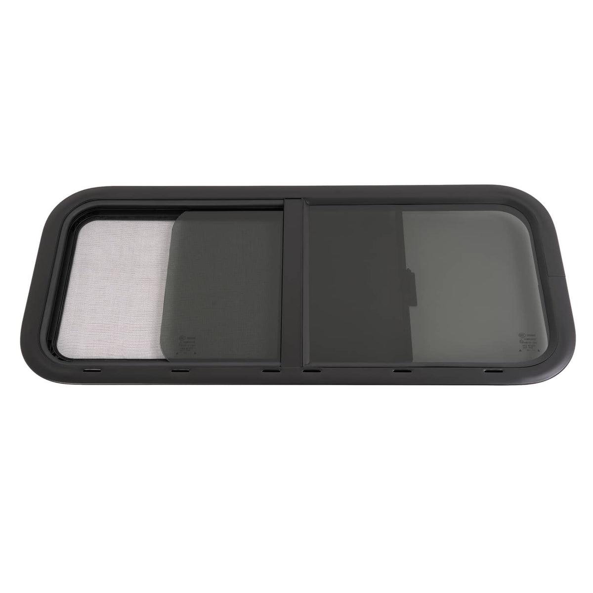 Solidspare 36" W x 15" H Horizontal Slider RV Window For Cargo Trailer W/ Screen Trim Ring