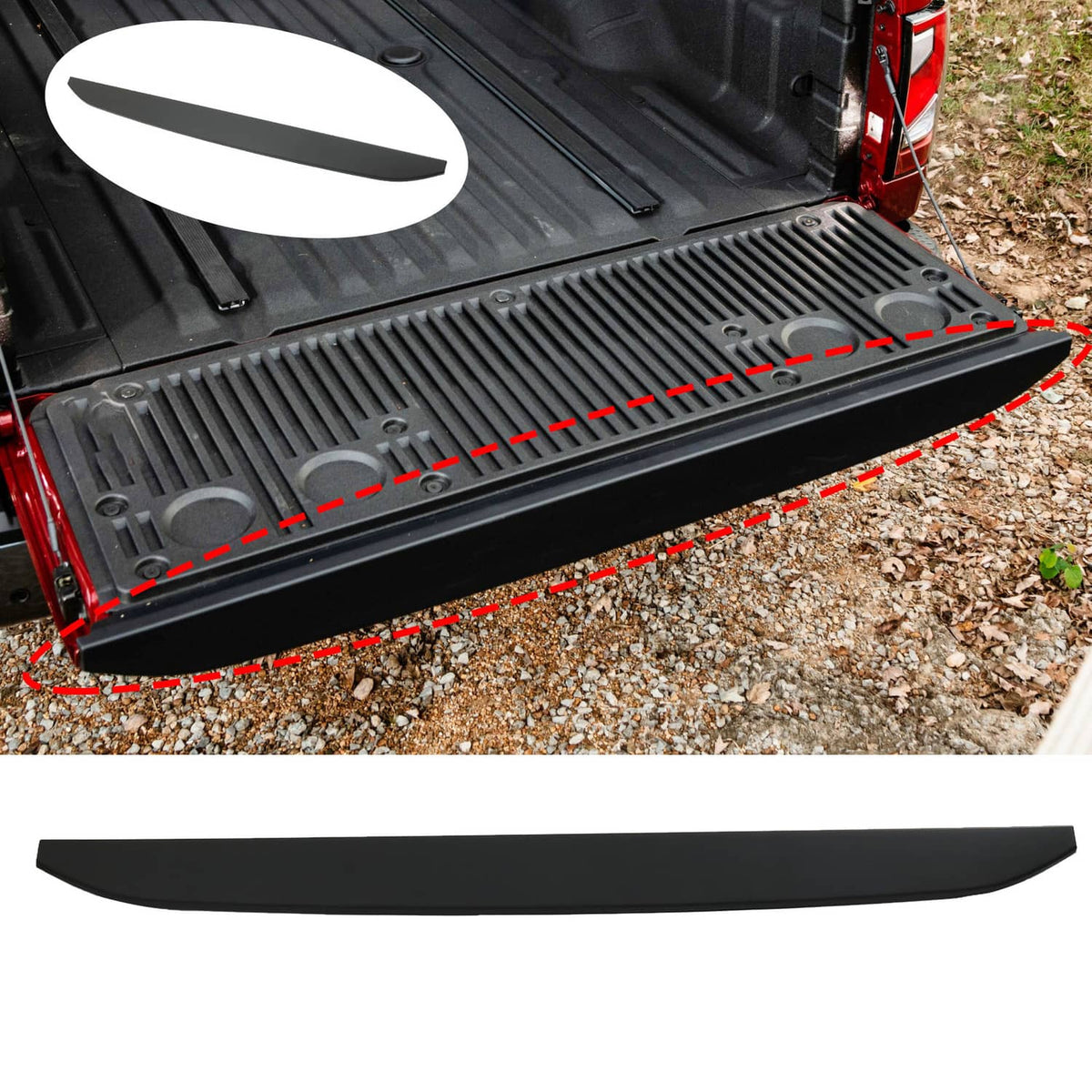 Solidspare For 2016-2021 Nissan Titan Rear Tailgate Bed Cap Molding Fit 93486-EZ00A