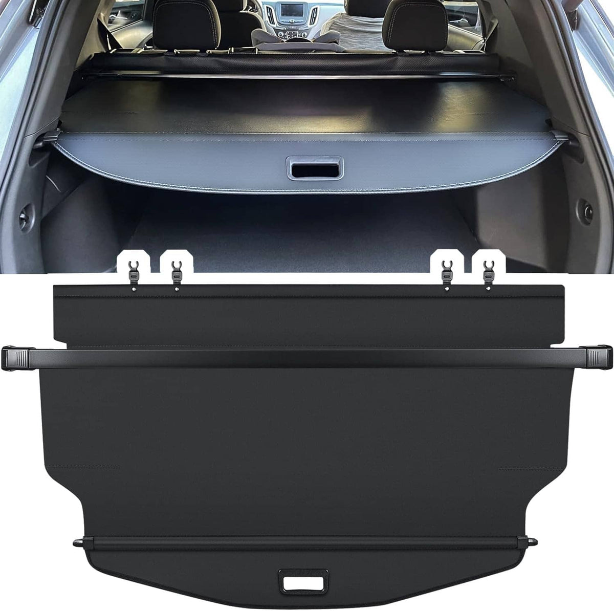 Solidspare Trunk Cargo Cover for Chevy Chevrolet Equinox GMC Terrain 18-25 Retractable Rear