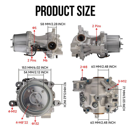 Solidspare New Rear Axle Differential Assembly Fit for 2018-2024 Mazda CX5 2.5L KA0327020