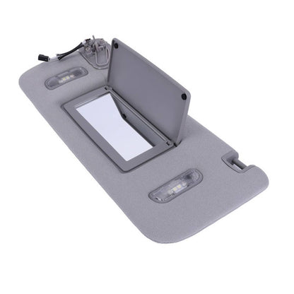 Solidspare Left Driver Side Sun Visor W/ Light For 2015-2019 Chevrolet Suburban Tahoe Gray