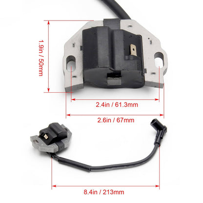 Solidspare 2Pcs Ignition Coil w/ Spark Plug For KAWASAKI FR FS FX Series Engines 21171-0743
