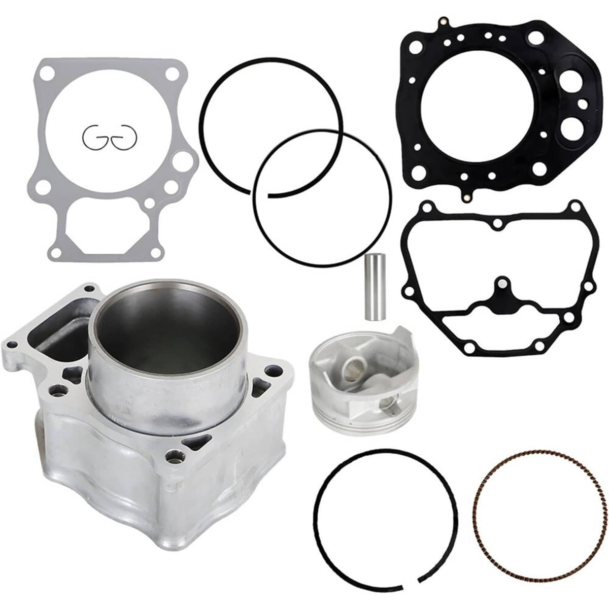 Solidspare Cylinder Piston Gasket Top End Rebuild Kit for 2007-2018 Honda Rancher TRX420