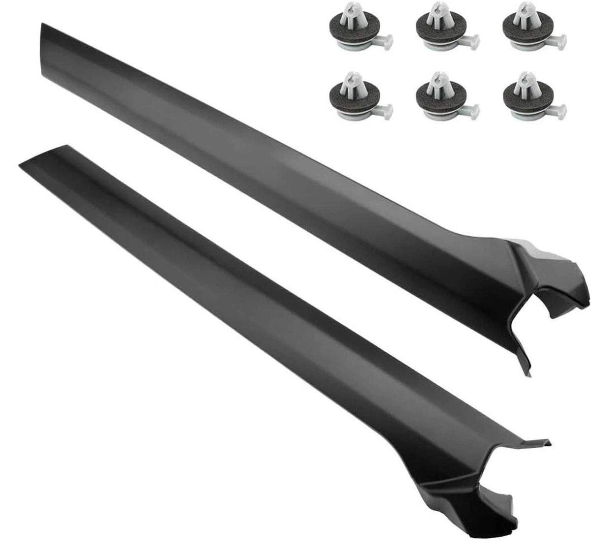 Solidspare Pair Front Wind Shield Post A Pillar Molding Trim for Land Rover LR3 LR4 2005-16