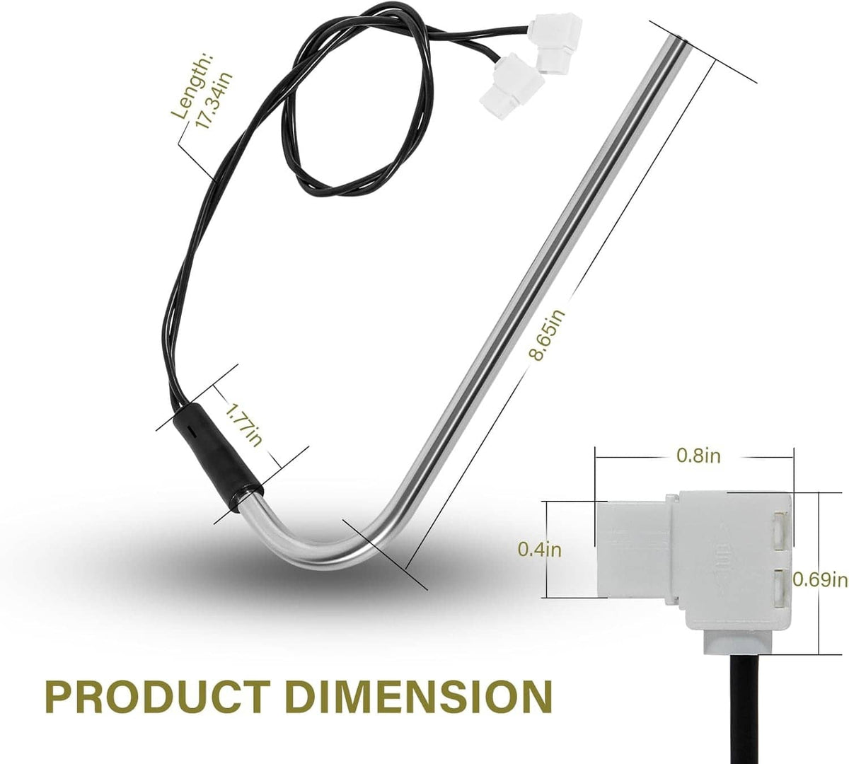 Solid Spare Heating Element Replace Part 3850644422 Fit For Dometic Refrigerator 325W 120V