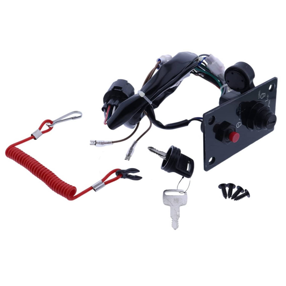 Solid Spare Outboard Single Ignition Key Switch Panel For Suzuki Outboard Engine 37100-96J24