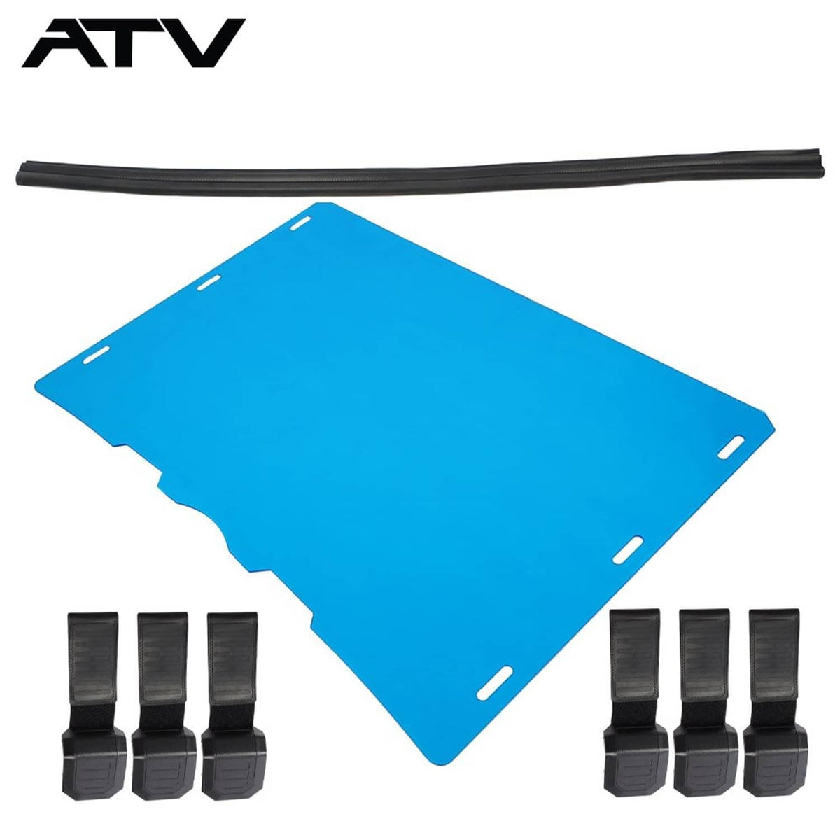 Solidspare UTV EV Clear Front Full Windshield For Polaris Ranger 400 500 570 800 2010-2014