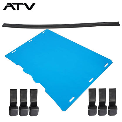 Solidspare UTV EV Clear Front Full Windshield For Polaris Ranger 400 500 570 800 2010-2014