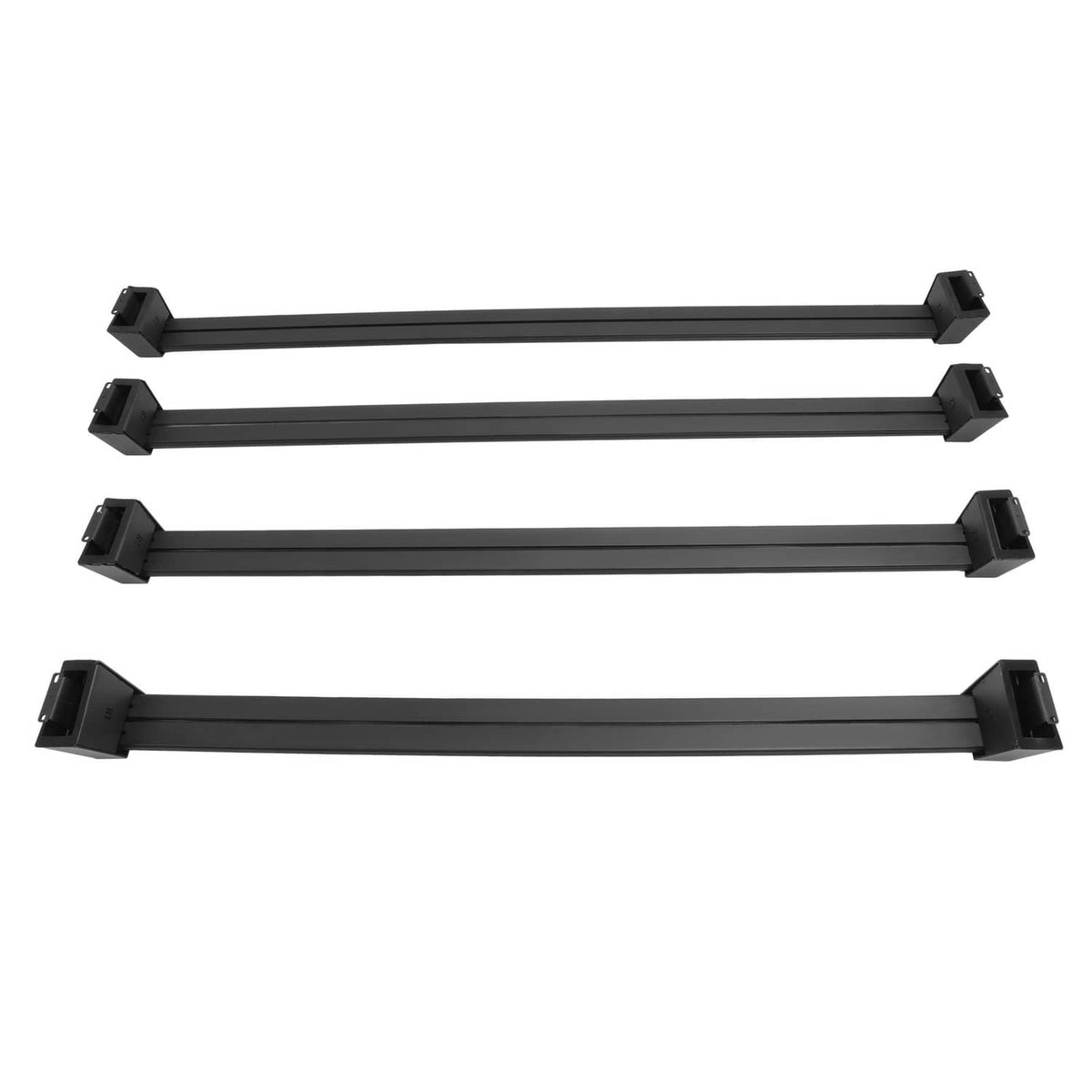 Solid Spare For Tesla Cybertruck 2024-Up Roof Rack Cross Bar Luggage Cargo Carrier 4 Pack