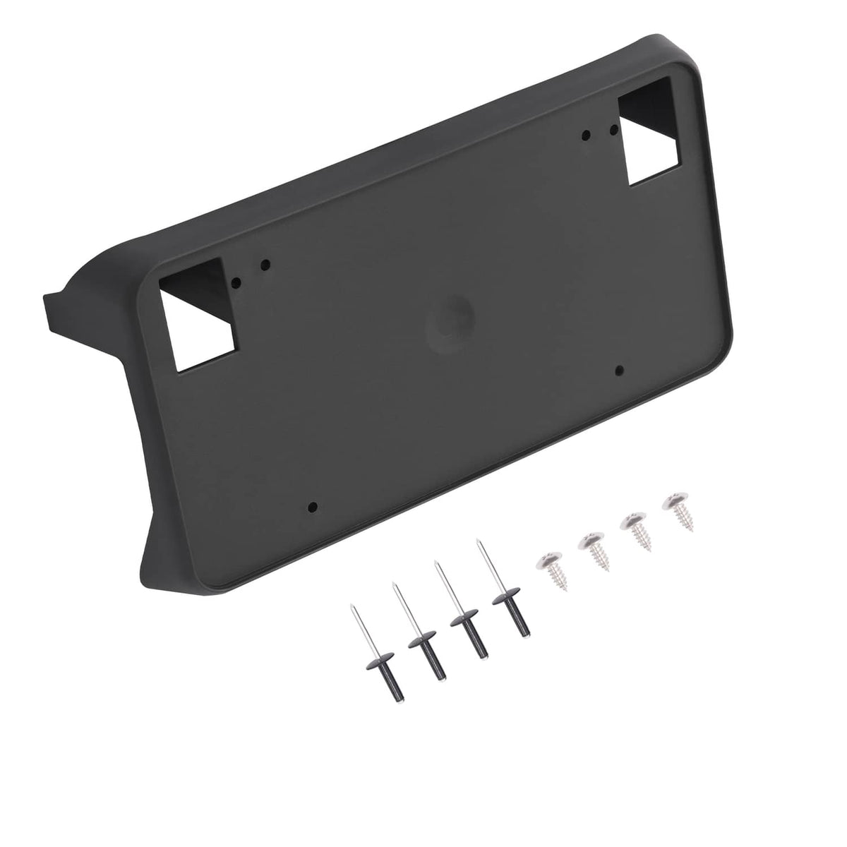 Solid Spare Front Bumper License Plate Bracket Tag Holder For 2016-2019 Chevy Silverado 1500