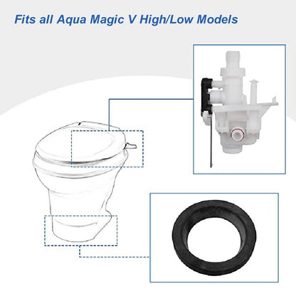Solidspare Upgraded For RV Thetford Aqua Magic V Toilet Water Valve Replacement Part# 31705