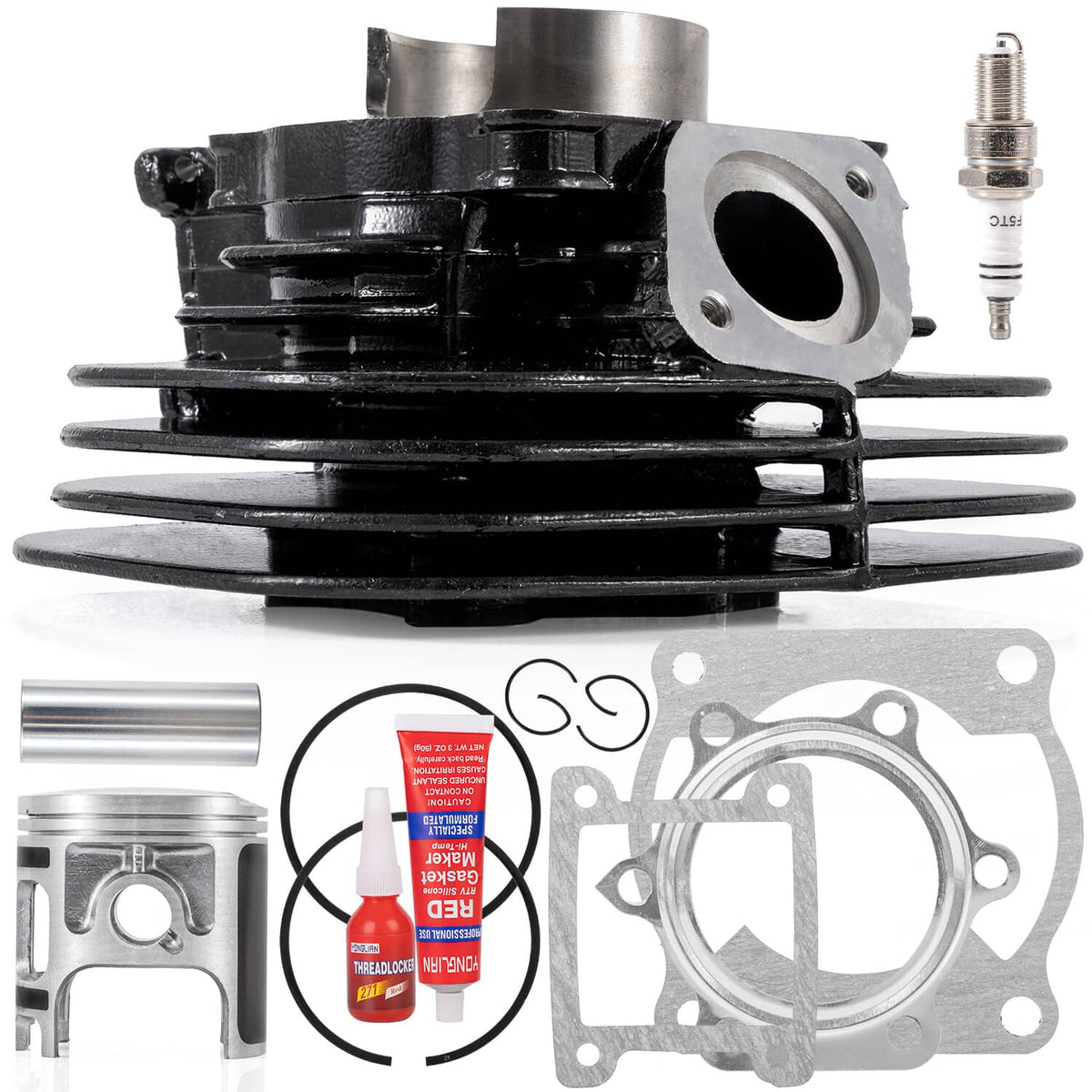 Solidspare Engine Rebuild Kit Crankshaft Cylinder Kit For 1988-2006 Yamaha Blaster 200 YFS