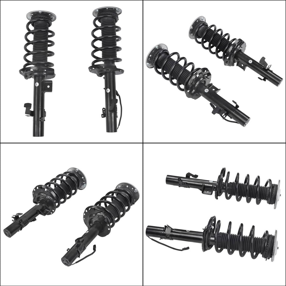 Solidspare Front Shock Absorber Struts w/ Electric LR024437 For 2012-19 Range Rover Evoque