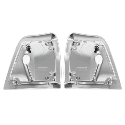 Solid Spare Pair Clear Lens Front Corner Lights Lamps For Toyota Pickup Truck 2WD 1992-1995