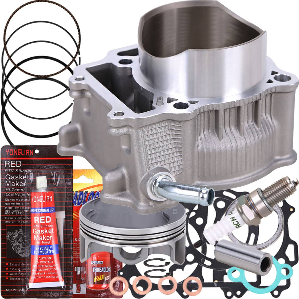 Solidspare Cylinder Piston Gaskets Big Bore Top End Rebuild Kit for Suzuki DRZ400 2000-2015