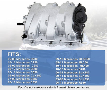 Solidspare Intake Manifold Assembly for Mercedes-Benz C280 E350 CLK350 GLK350 SLK350 ML350