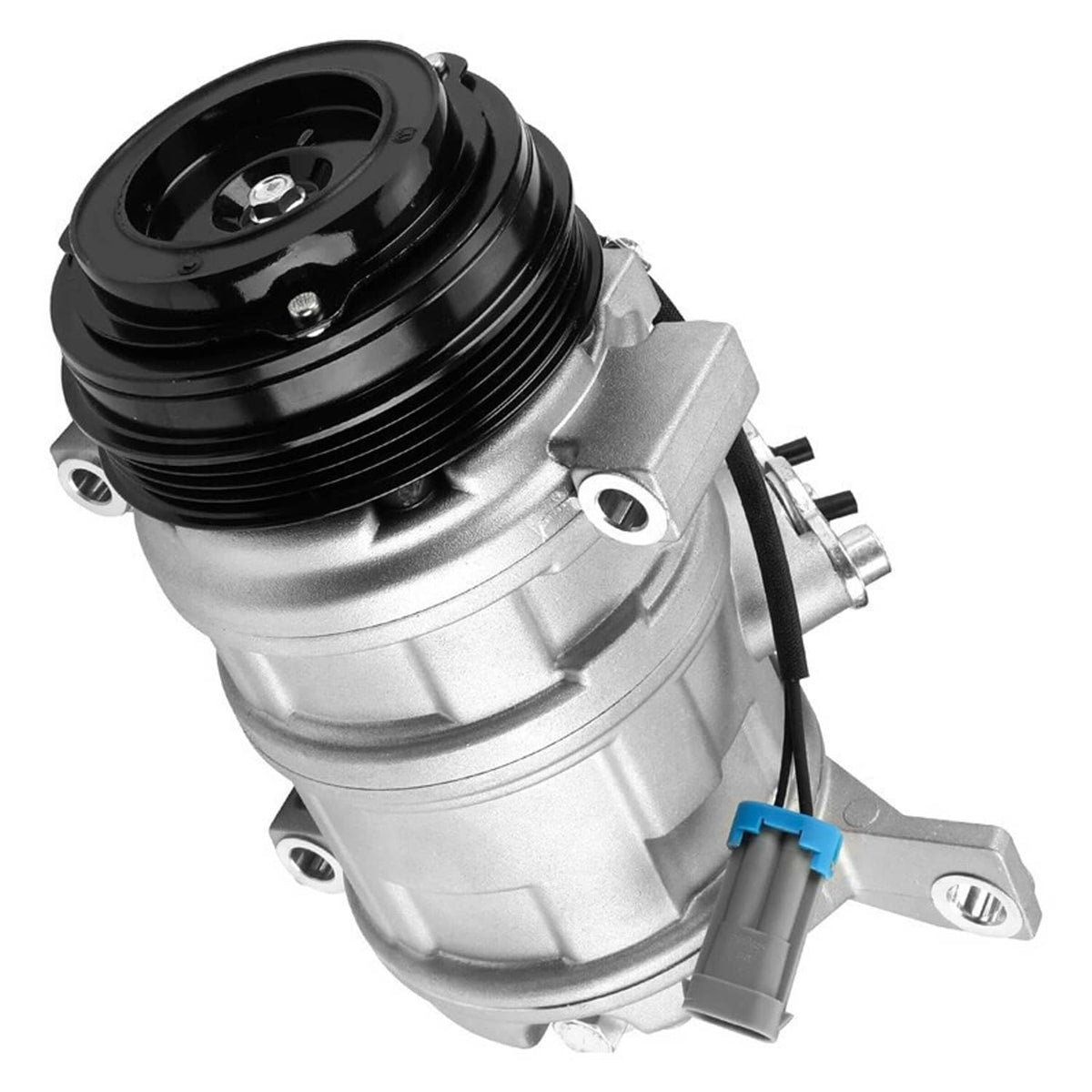 Solidspare New AC Compressor w/ Clutch For Chevrolet GMC Silverado Sierra Express Cadillac