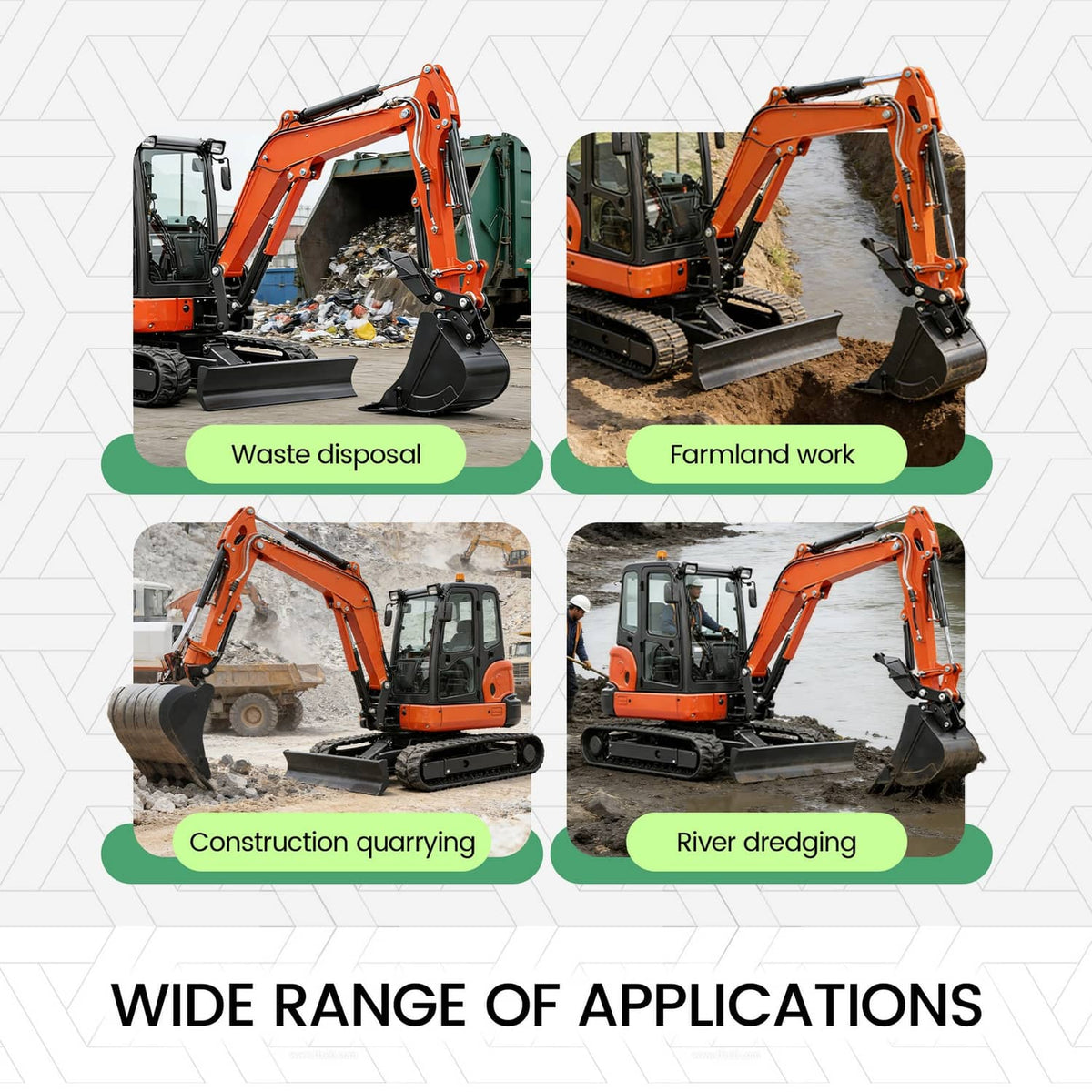Solidspare W/Plate Quick Attach Brackets Bucket Ears For Kubota KX040 U35 KX71 KX91 KX121