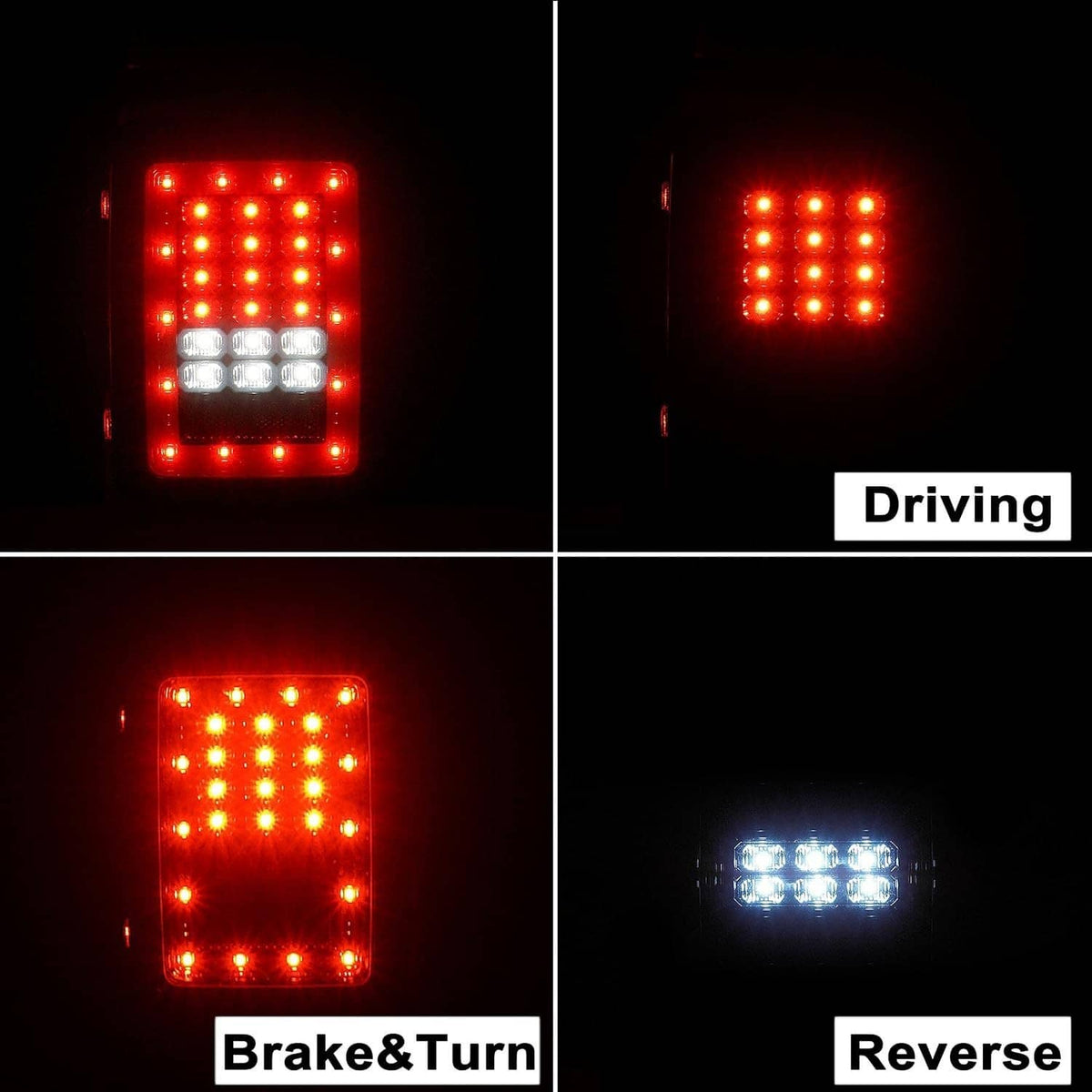 Solidspare New 7" For 07-18 Jeep Wrangler JK LED Headlights Fog Lights Turn Tail Lamp Combo