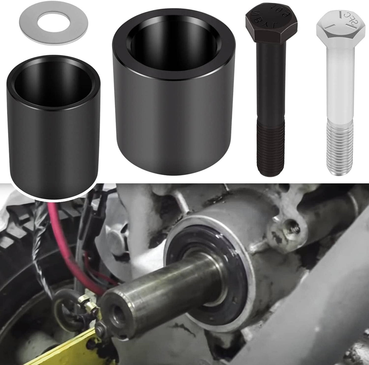 Solid Spare JDG10549 Crankshaft Front Oil Seal Installer Tool Set for John Deere Servicegard