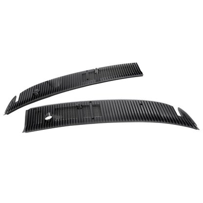 Solid Spare Wiper Cowl Panel Grille Screen ABS For Ford E VAN E-150 E-250 E-350 Super Duty