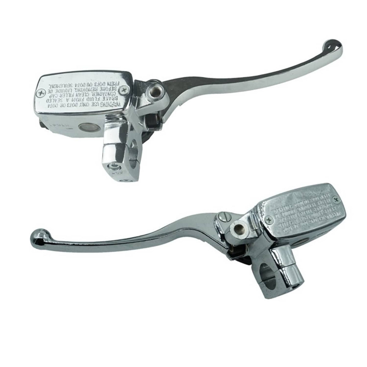 Solidspare 1" Left Motorcycle Handlebar Hydraulic Brake Master Cylinder lever Chrome(25MM)