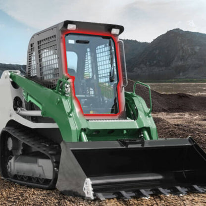 Solidspare Front Door Window Glass For Skid Steer Takeuchi TL150 TL240 Replace 0880865301