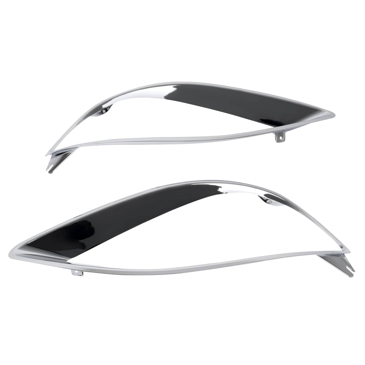 Solid Spare Left & Right Chrome Headlight Bezel Trim For Freightliner Columbia 2001-2017