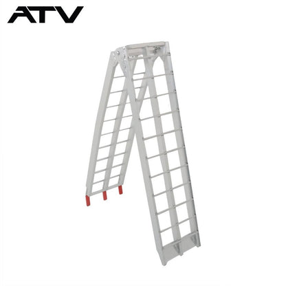 Solidspare Fit For Pickup Trucks Bed 2 × Aluminum Ramp 1500 LBS Foldable Loading Ramps