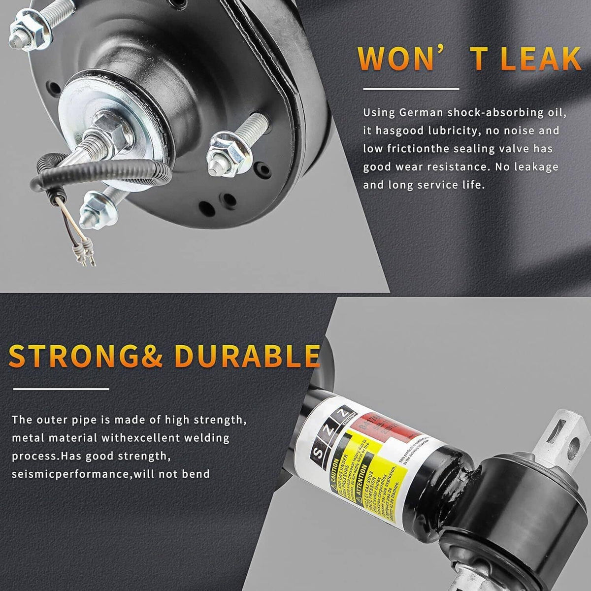 Solidspare New Front Rear Shock Strut Magnetic For GMC Yukon Denali Escalade Tahoe Suburban