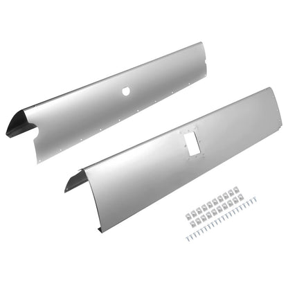 Solidspare Main Gear Leg Fairing LH+RH For Cessna 182Q 182R Aluminum Polishing Silvery
