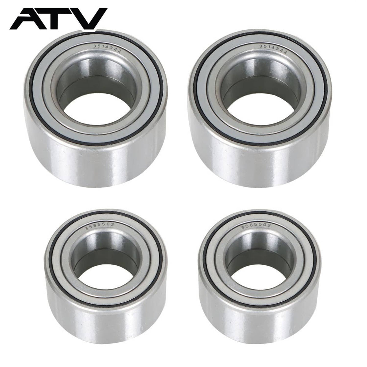 Solidspare For Polaris Ranger 500 400 570 800 EV Front & Rear Wheel Bearings
