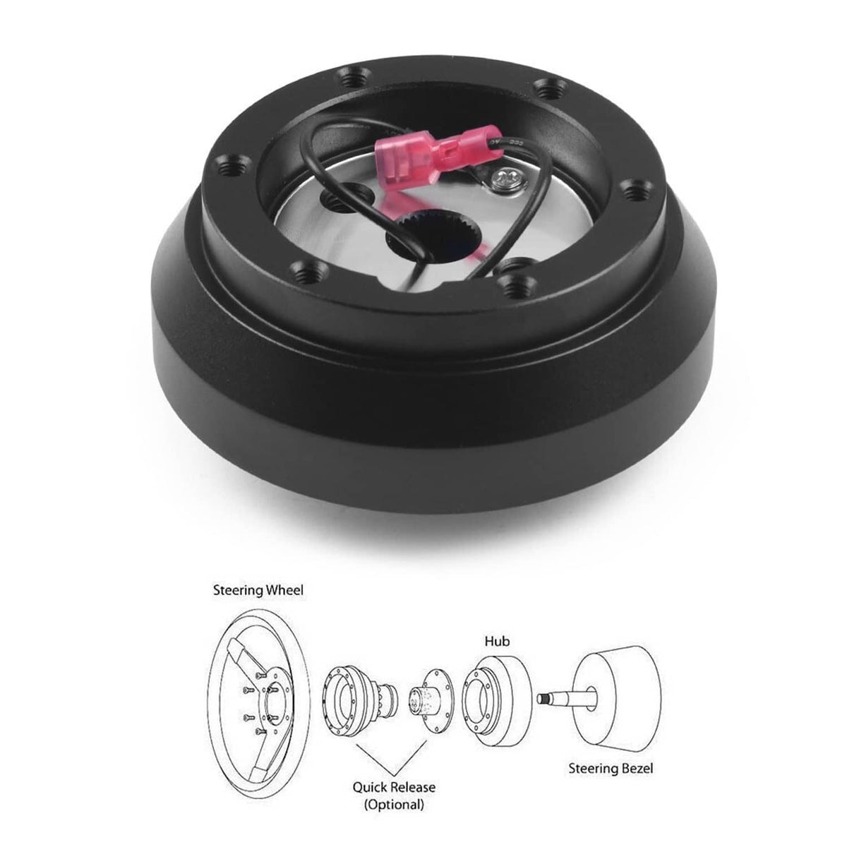 Solid Spare Steering Wheel Short Hub Adapter Kit For Nissan 240SX 240SX 300ZX Skyline Altima