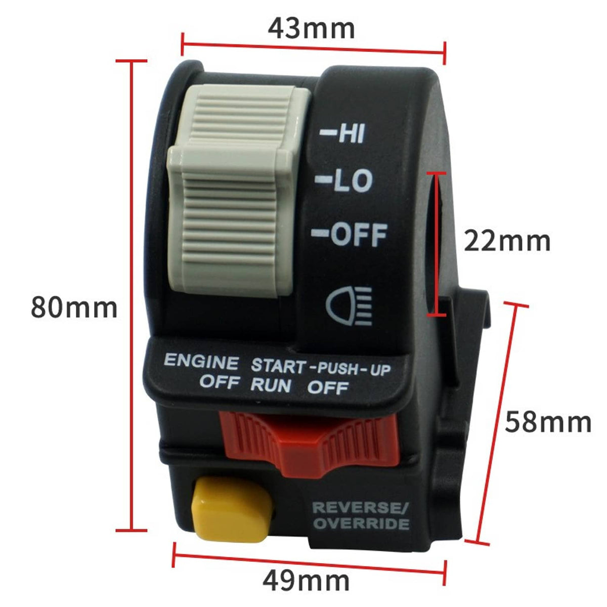Solidspare 4010262  Left Handlebar Switch for Polaris Magnum Sportsman Scrambler 4110243