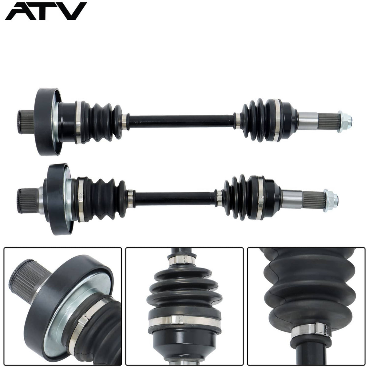 Solidspare Rear Left and Right CV Axles Drive Shaft For Yamaha Grizzly 660 YFM660 2003-2008