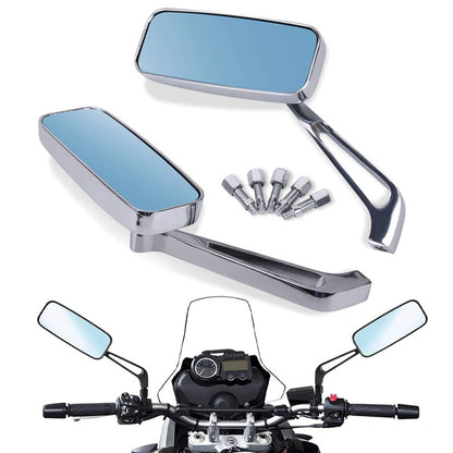 Solidspare For Kawasaki Vulcan VN 500 750 800 900 1500 Chrome Rectangle Side View Mirrors